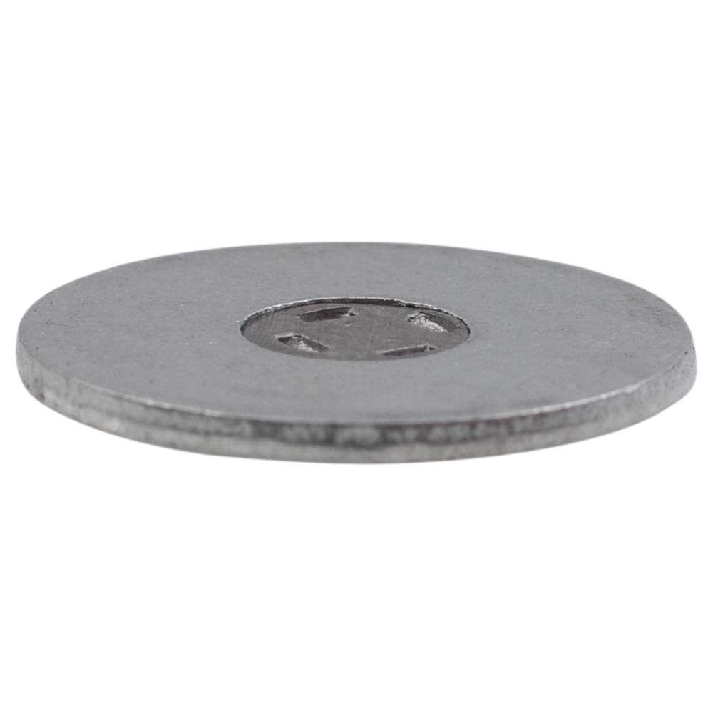 Brock melted tab center on metal surface providing visual proof of past overheating