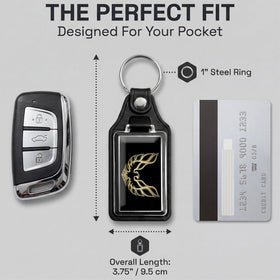 Brotherhood metal snap and one-inch split ring securing keys with reliability