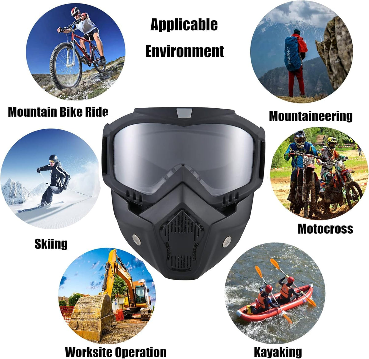 BROYEUR high-density foam interior providing cushioned facial protection
