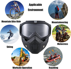 BROYEUR high-density foam interior providing cushioned facial protection