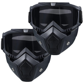 BROYEUR front view of two masks showing full-face coverage and convenience