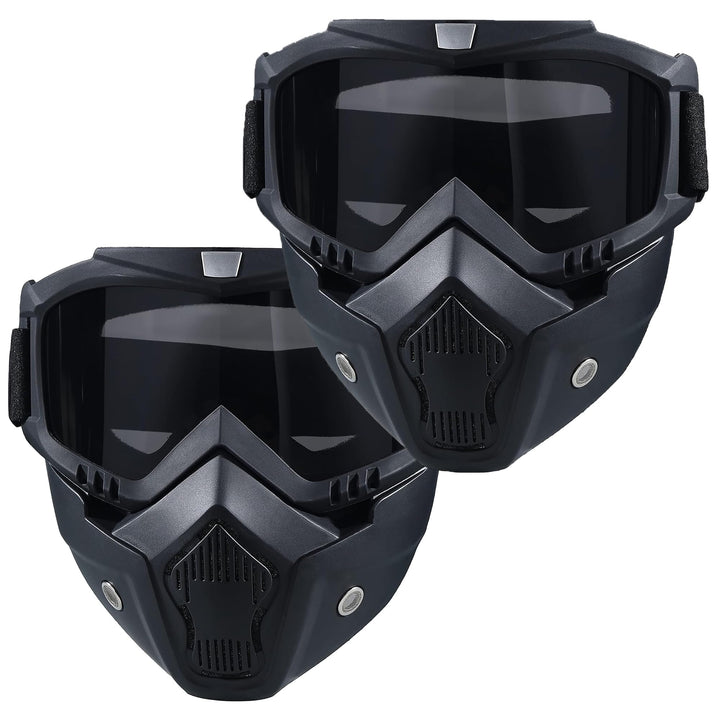 BROYEUR front view of two masks showing full-face coverage and convenience