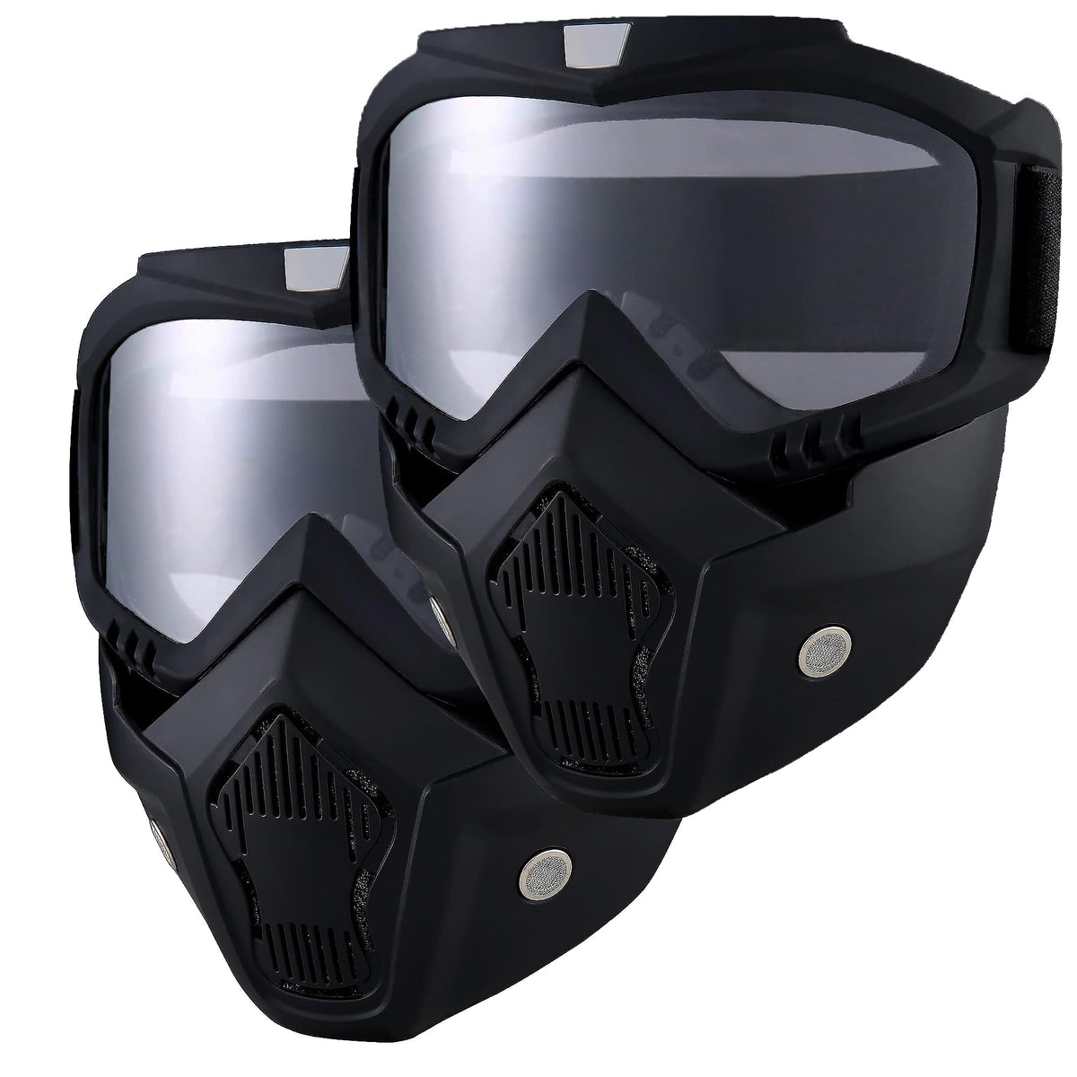 BROYEUR front view showing full-face coverage and clear protective benefit