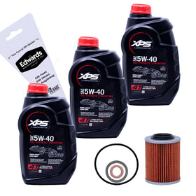 BRP Can-Am Outlander kit front packaging showing complete oil change set and convenience