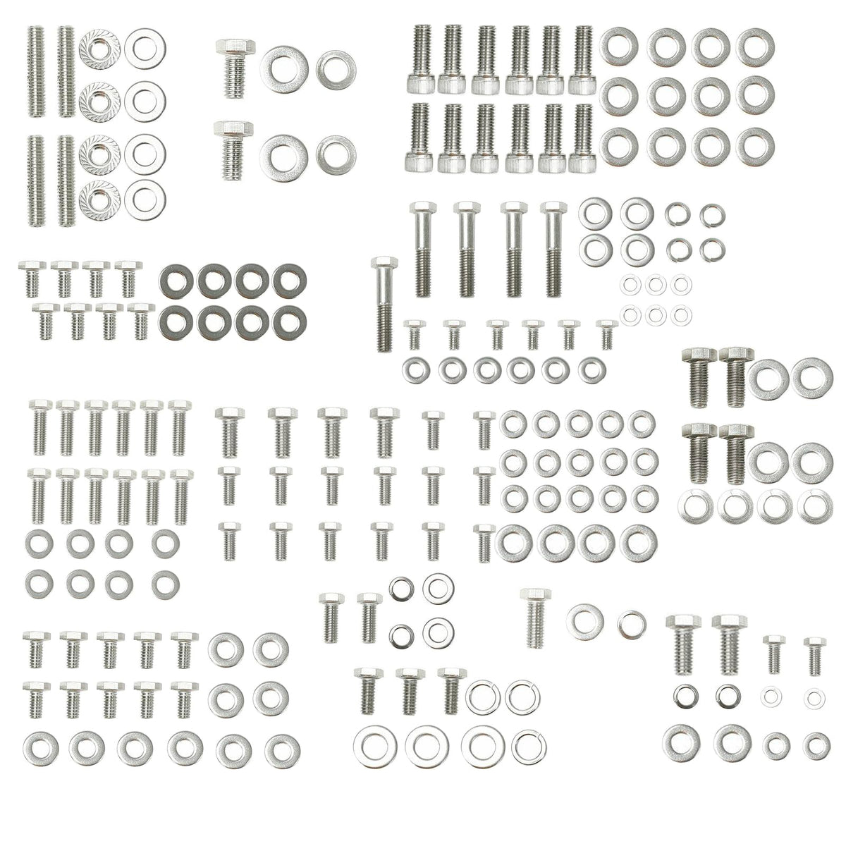 BRSUNAVOM front packaging showing complete 211-piece kit and neat labeling for quick identification