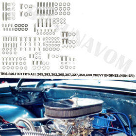 BRSUNAVOM header bolts with small-OD thick washers showing clearance for large-tube headers