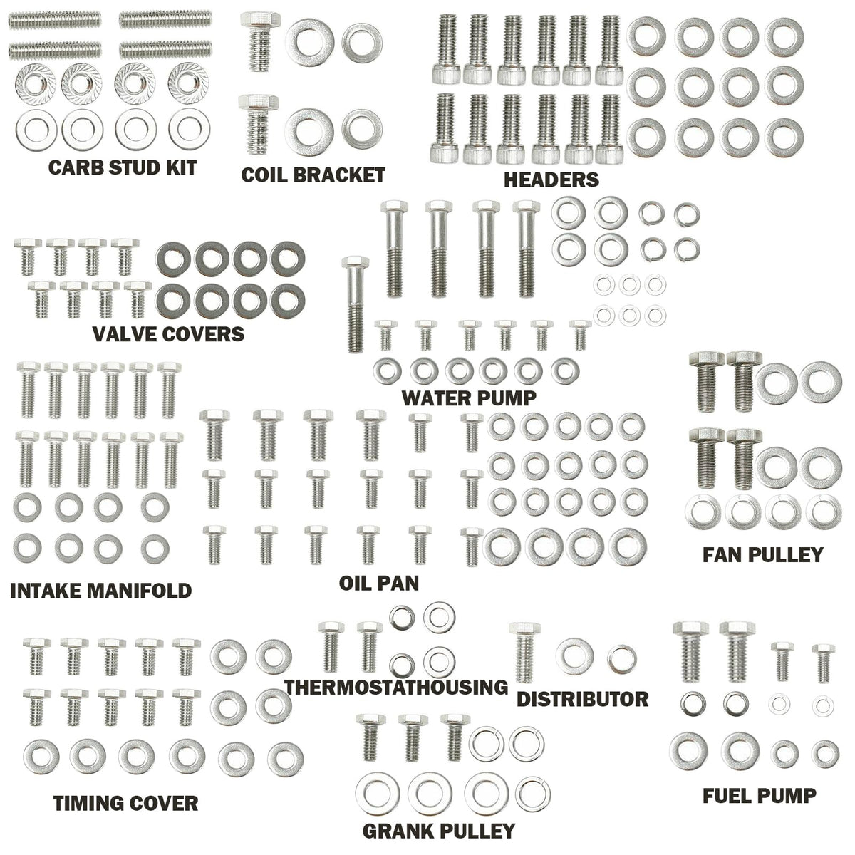 BRSUNAVOM close-up of 1/8 inch intake washers highlighting corrosion resistance and strength
