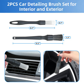 BRUSH FAMILY assortment of detailing brushes for vents, lug nuts, and trim