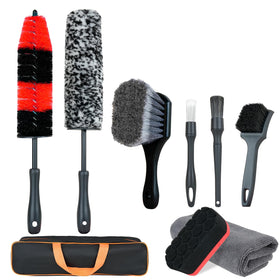 BRUSH FAMILY front packaging showing full 9-piece kit and contents for convenience