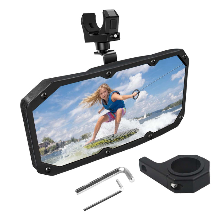 BSET MATEL front view mirror showing wide convex surface and better rear visibility