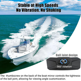 BSET MATEL side profile mounted on boat tube showing stable fit and low vibration