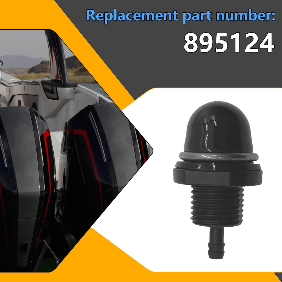 BSNOVT connector end showing hose fitment and clamp area for secure installation