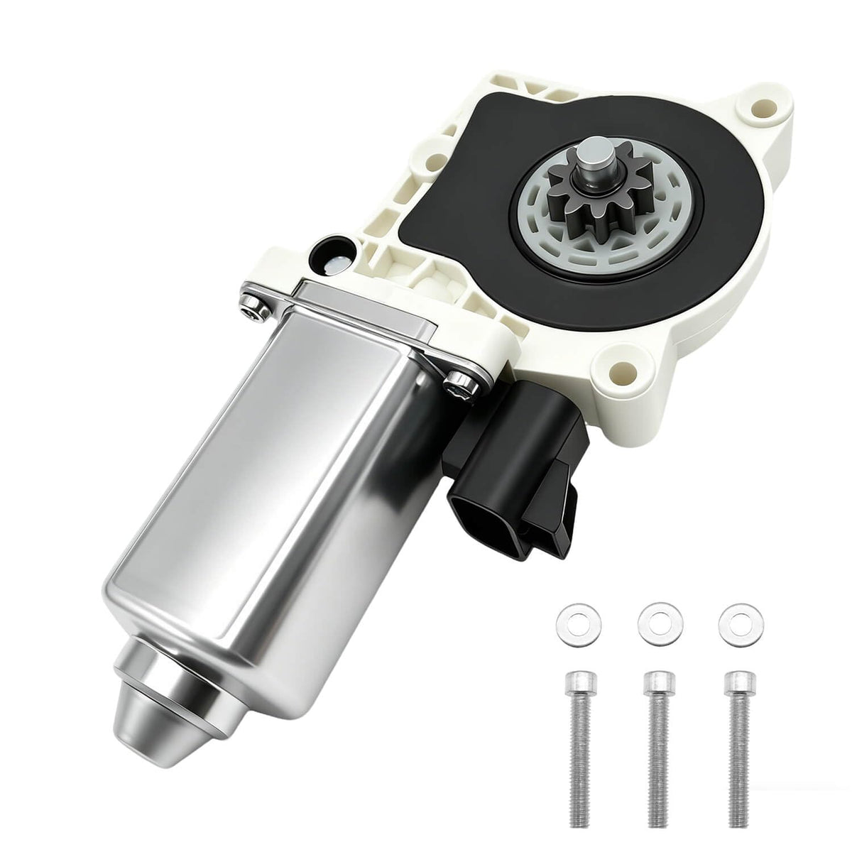 BSNOVT front view motor showing mounting holes and durable housing benefit