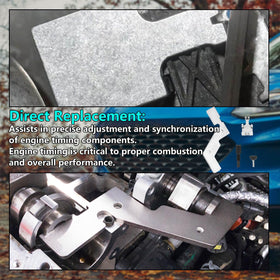 BSNOVT tools positioned on engine head, simplifies EcoBoost timing jobs