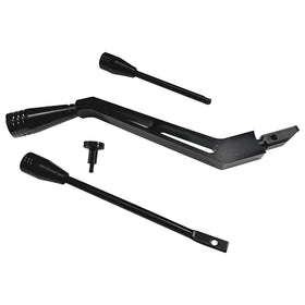 BST BSSP front view of black billet shifters showing clean upgrade