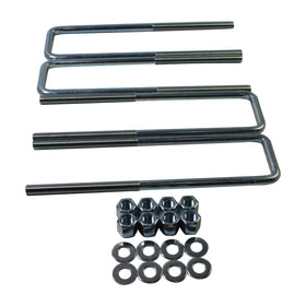 BST BSSP front packaging showing four 12.5 inch U-bolts and hardware, durable fit