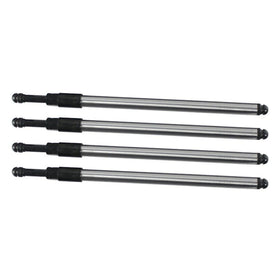 BST BSSP pushrods next to ruler showing precise size and scale