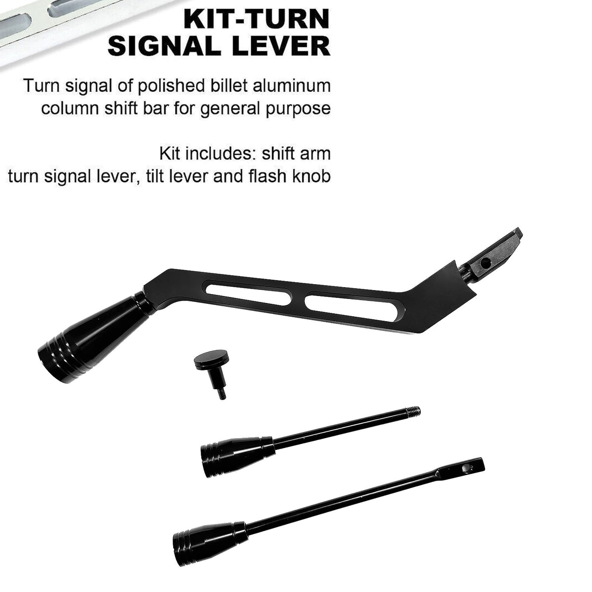 BST BSSP tilt lever and knob beside ruler showing accurate sizing