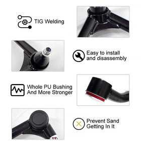 BST BSSP tubular arm weld detail closeup illustrating durable construction benefit