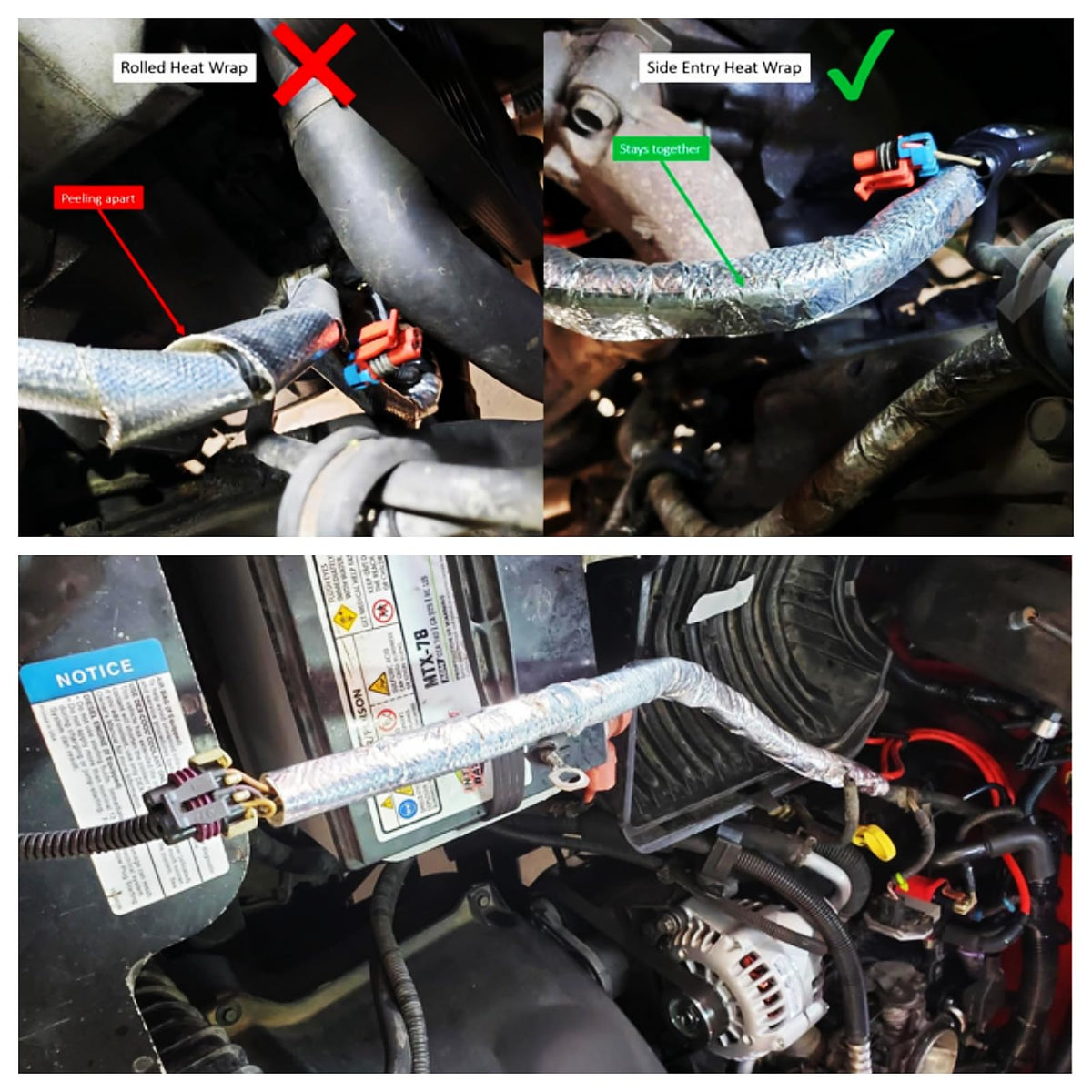 BSTFLEX detailed aluminized outer surface showing reflective layer for heat deflection