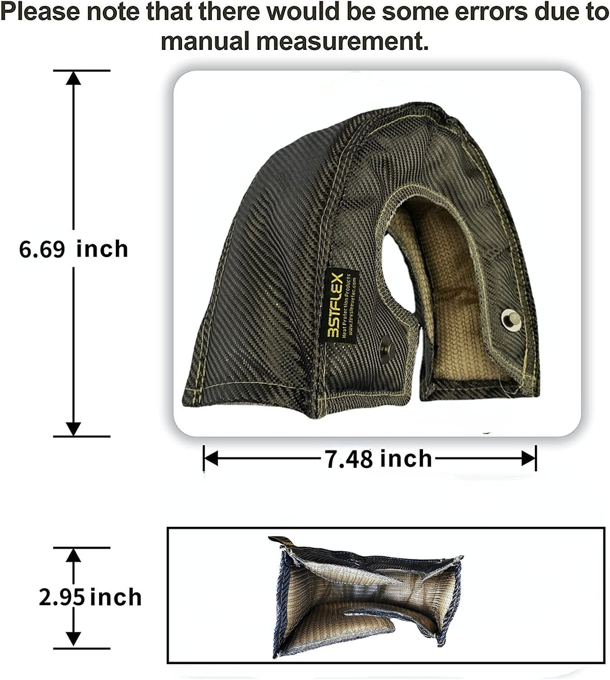BSTFLEX close-up of carbon-fiber weave, durable outer layer deflects heat