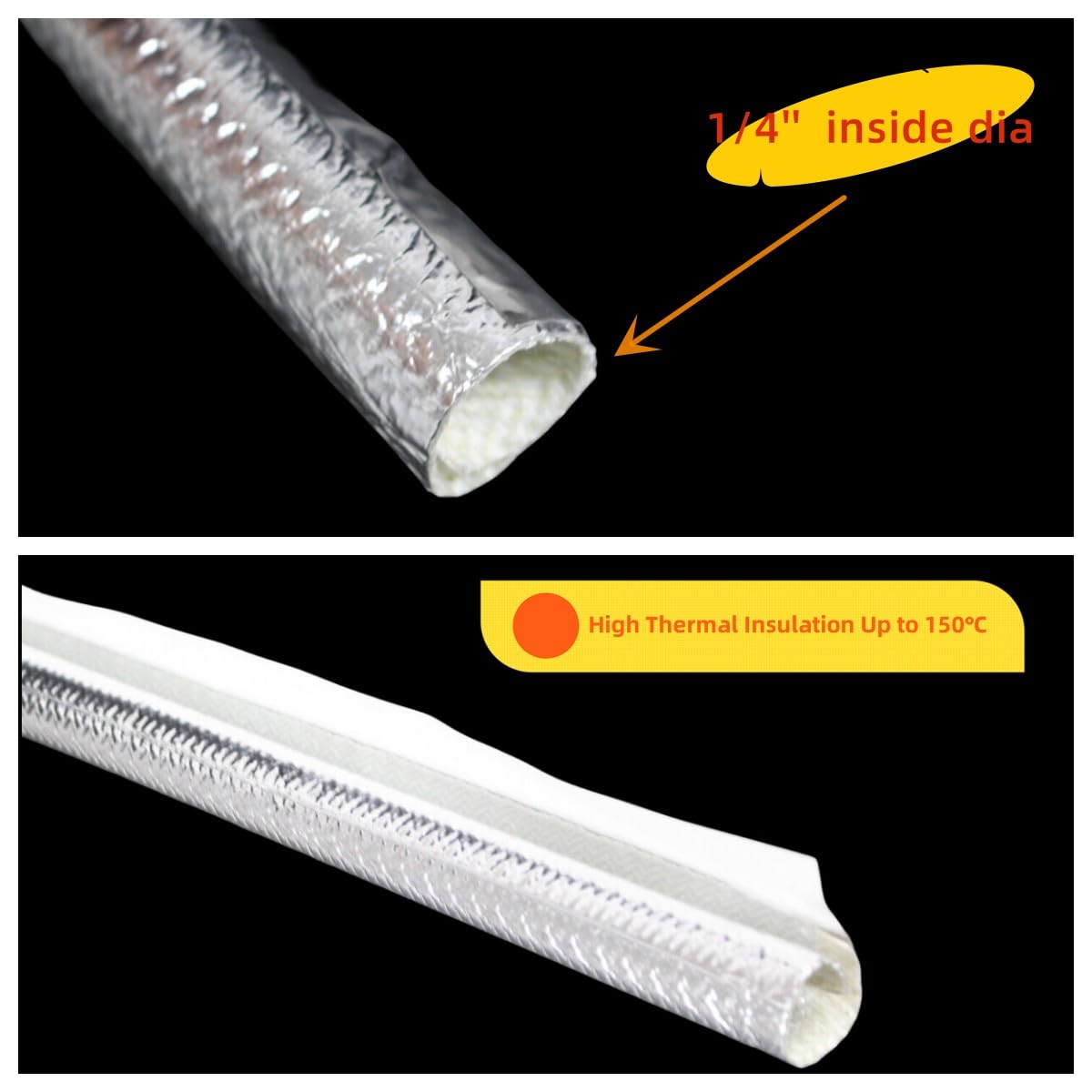 BSTFLEX image of side-entry slit feature illustrating quick wrap-around installation benefit