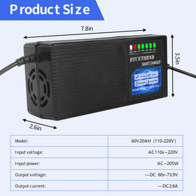 BTCETHBNB charger beside ruler showing compact size and easy storage benefit