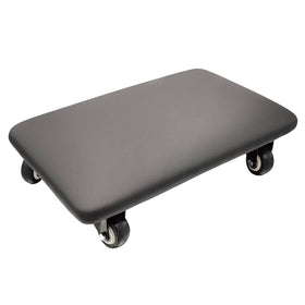 Btibpse front view of rectangular roller seat showing stable cushion and shape benefit