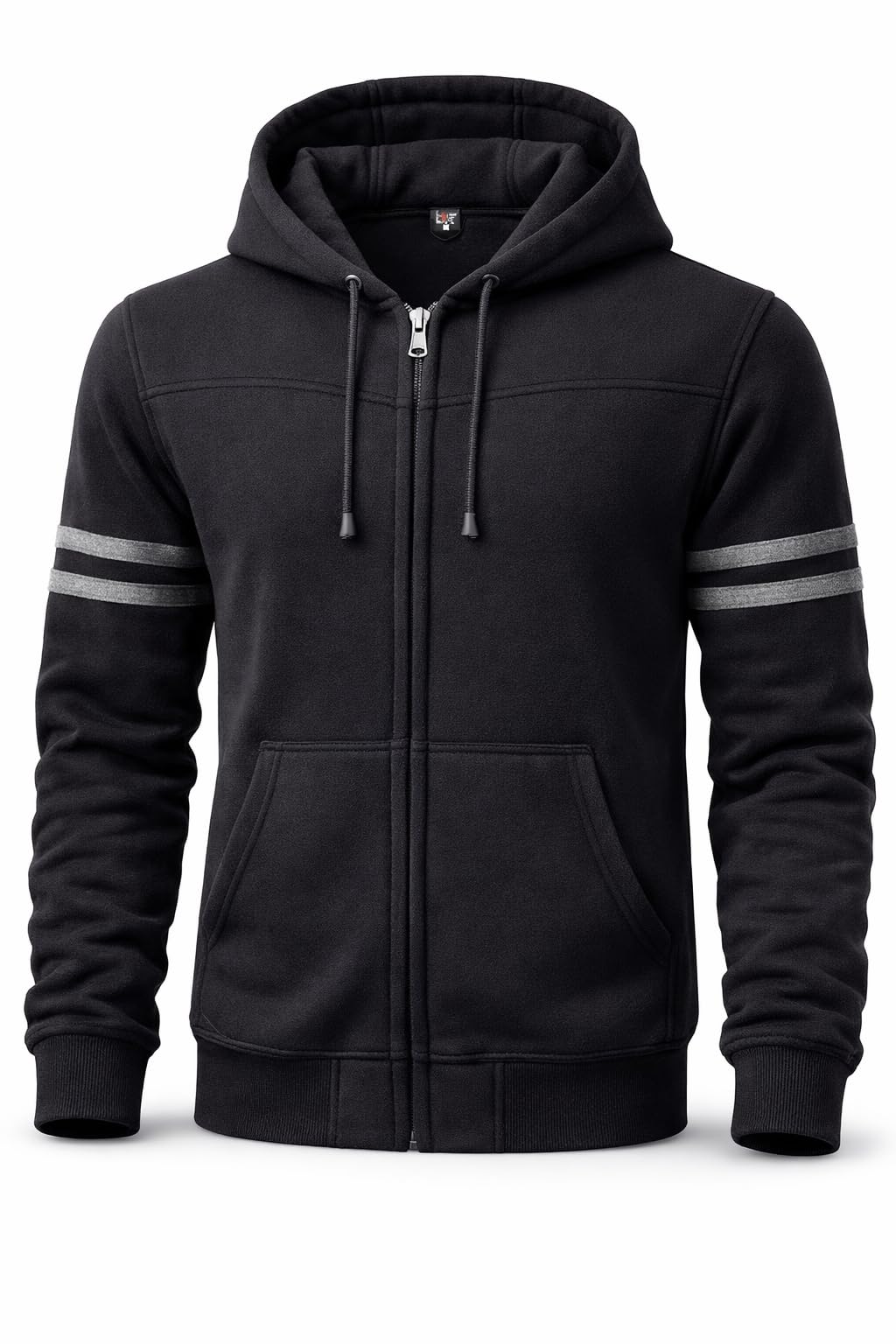BTR BORN TO RACE front view hoodie showing protective fit and everyday style