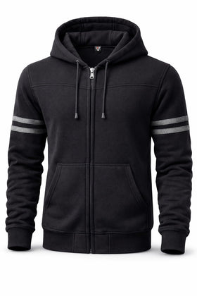 BTR BORN TO RACE front view hoodie showing protective fit and everyday style