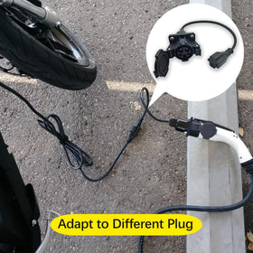 BTUYDTUY close-up of NEMA 5-15/5-20 plug showing solid contacts for safe charging
