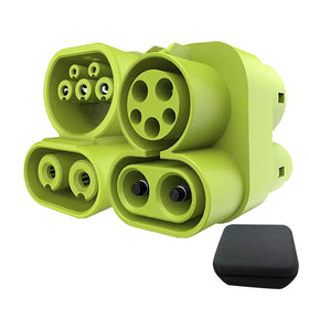 BTUYDTUY adapter front view showing robust housing and connectors for secure charging