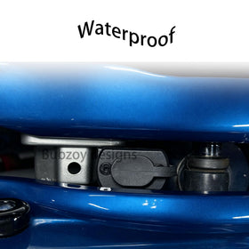Bubzoy installed on Road Glide demonstrating discreet charger access benefit