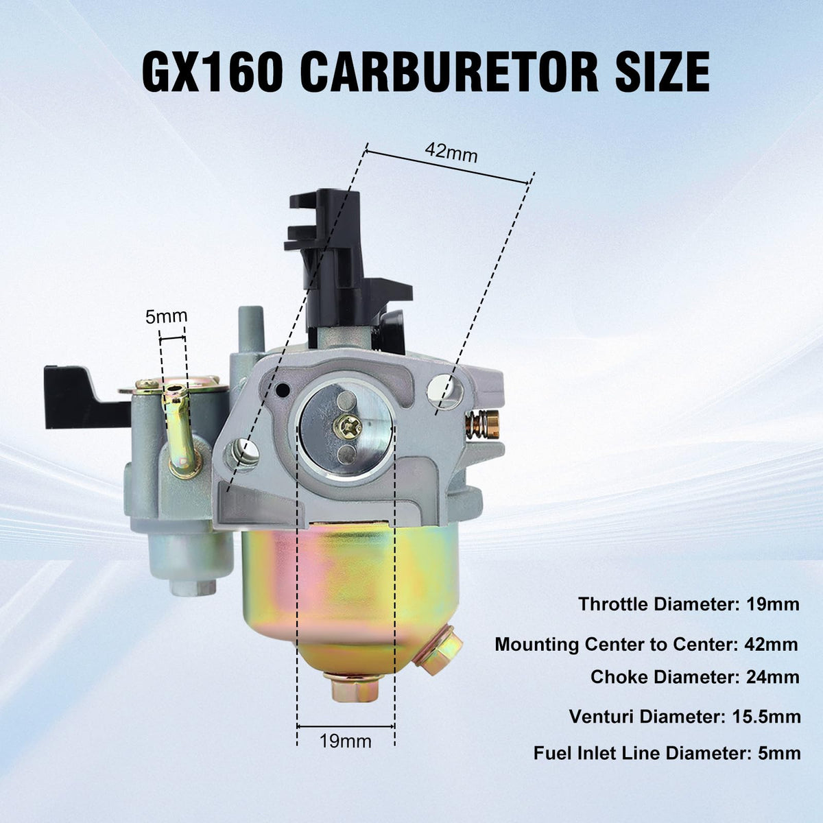 Buckbock carburetor float bowl detail that prevents leaks and stabilizes mixture