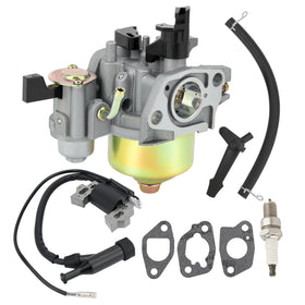 Buckbock carburetor front view showing intake and choke, improved throttle response