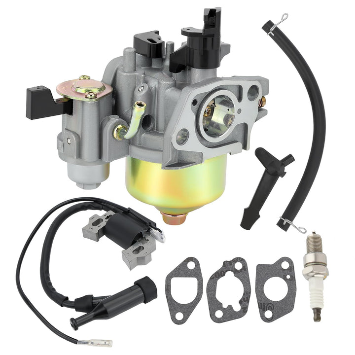 Buckbock carburetor front view showing intake and choke, improved throttle response