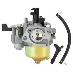 Buckbock carburetor next to ruler illustrating compact size and fitment clarity
