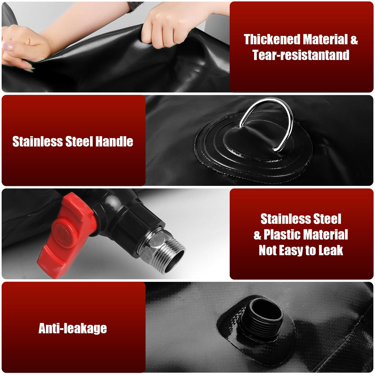 Budiwati stainless-steel carrying handles for safer lifting and balanced carry