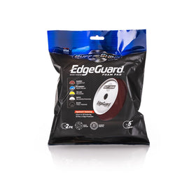 Buff and Shine maroon pad side profile highlighting thickness and EdgeGuard for longer pad life