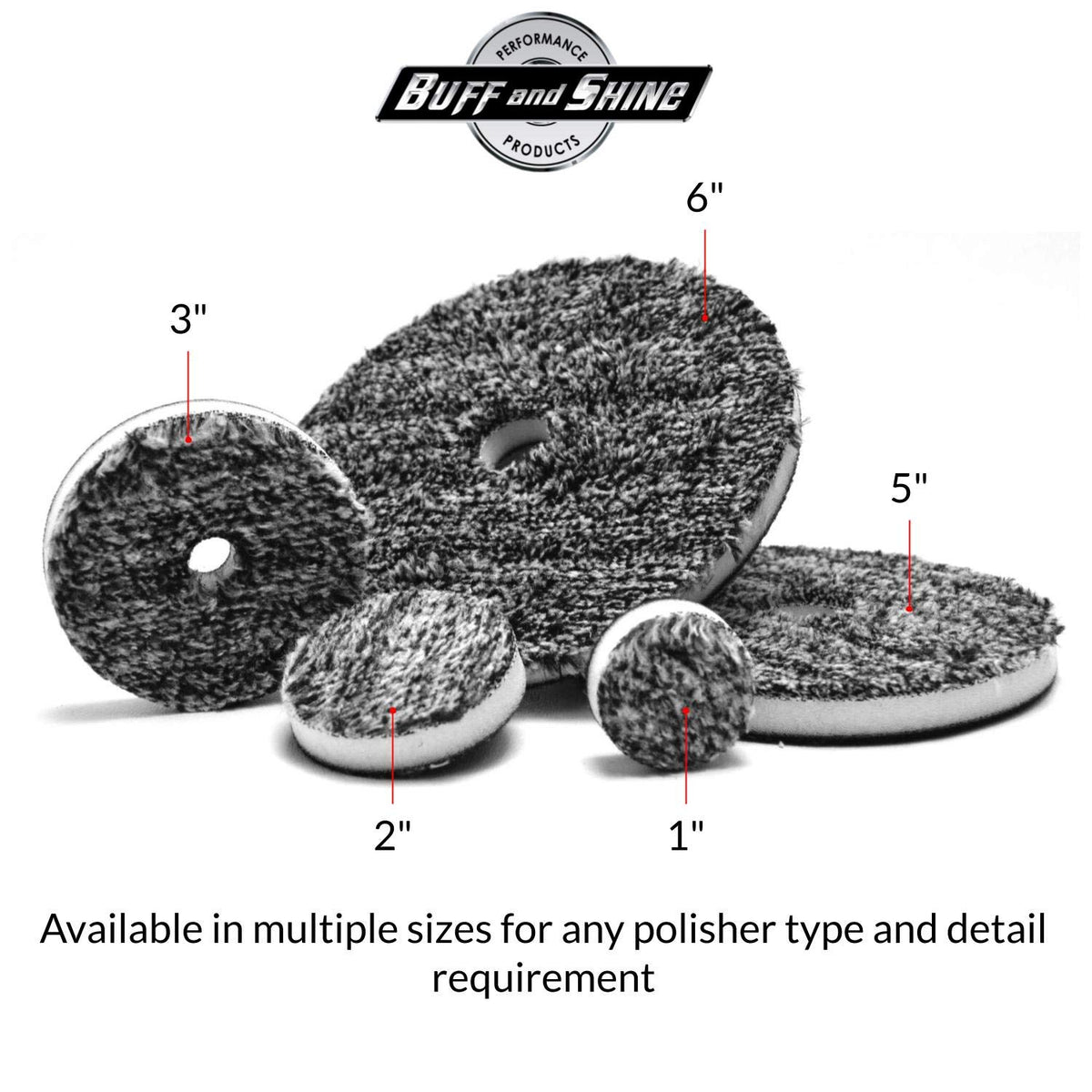 Buff and Shine URO-Fiber black and white fiber detail highlighting dual microfiber performance