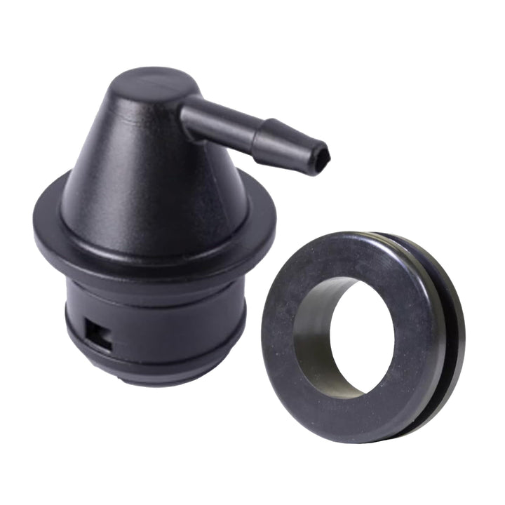 Buggies Unlimited fuel tank vent assembly front view showing precise fit and reliable venting