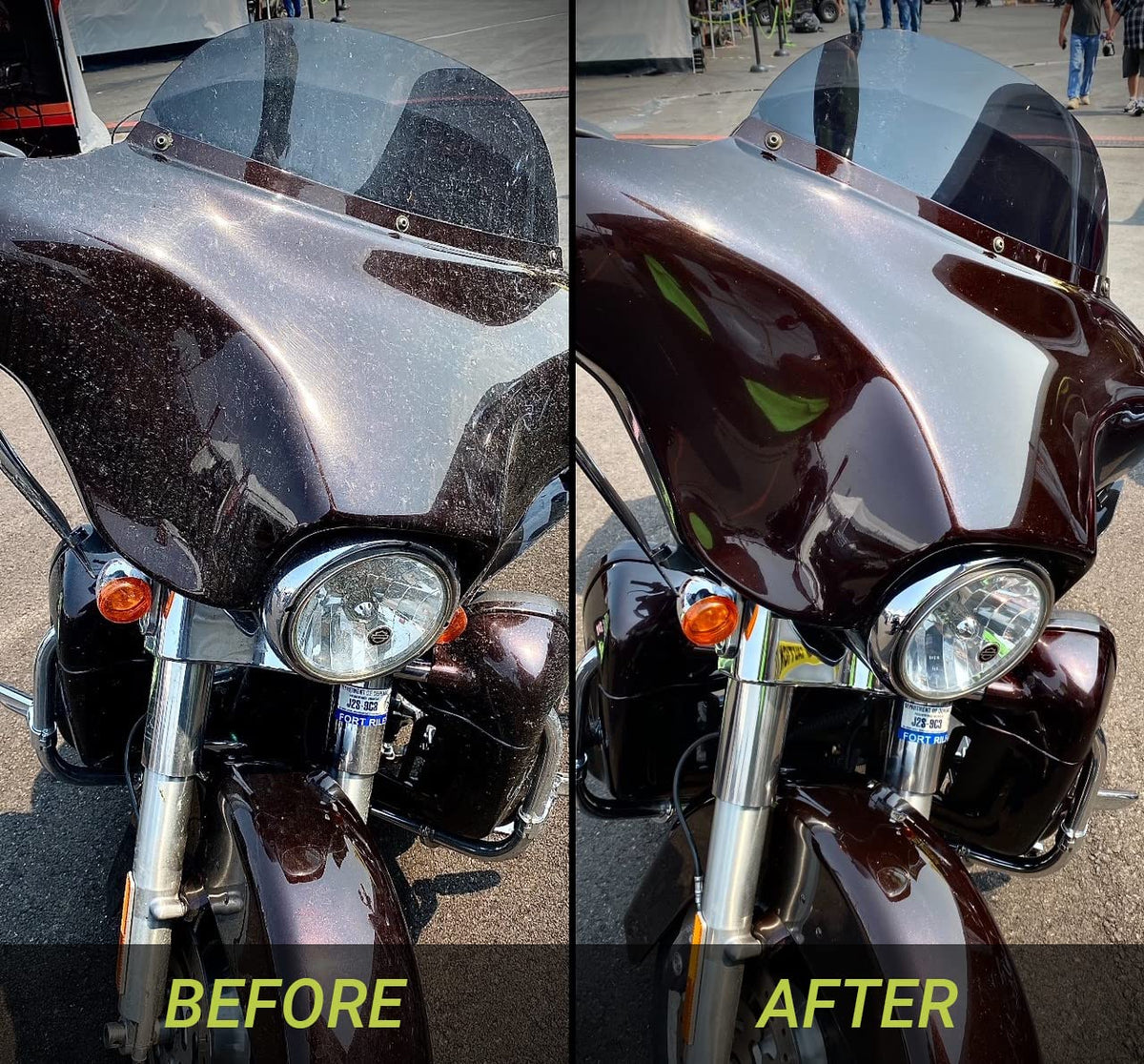 BugSlide liquid texture close-up demonstrating easy spread and lift of grime