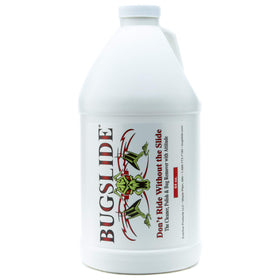 BugSlide 64 oz refill bottle front label showing product and size benefits