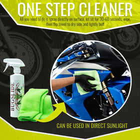 BugSlide kit on a boat deck showing waterless cleaning convenience