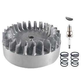 BUHNSS flywheel front view showing compact high-RPM design and quicker revs