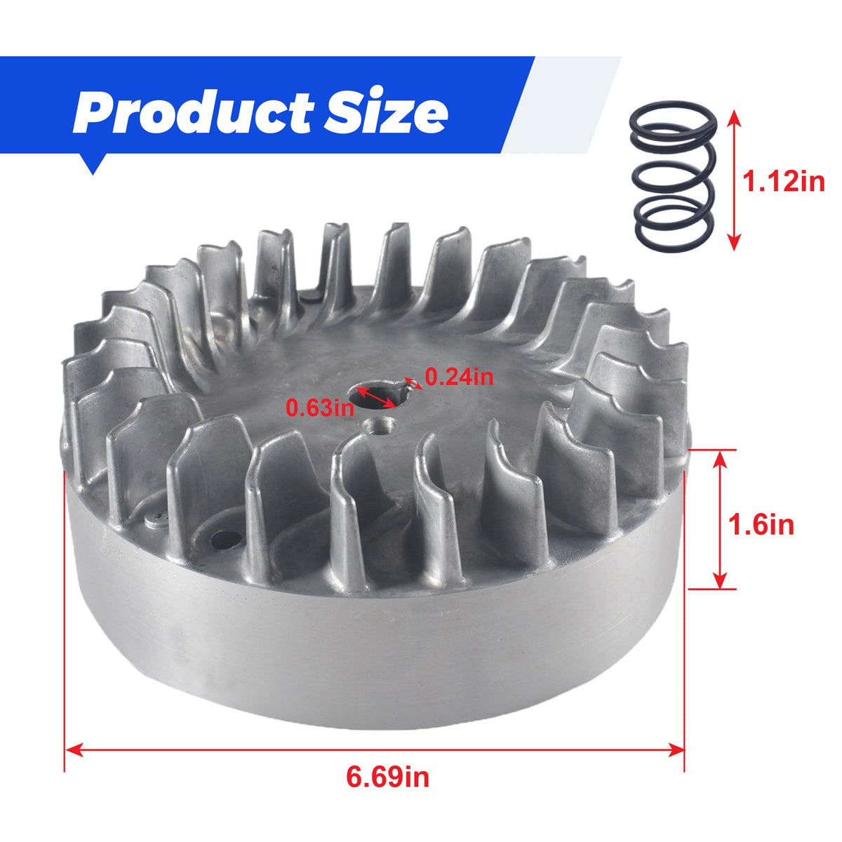 BUHNSS flywheel timing advance marking indicating 8° advance for better top-end