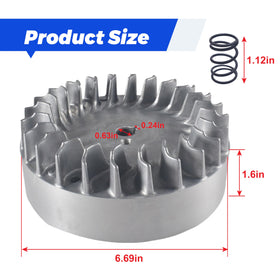 BUHNSS flywheel timing advance marking indicating 8° advance for better top-end