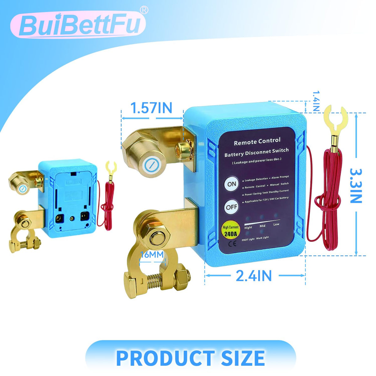 BuiBettFu heavy-duty terminal close-up conveying durable current handling