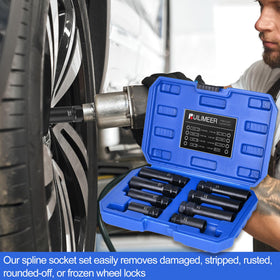 Builimeer socket in use removing a damaged lug nut safely