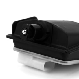 BuleVina actuator installed on vehicle fuel flap showing restored opening benefit